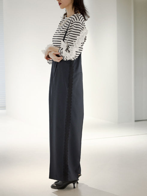 ボーダーフリルスリーブTOPS /M254-83047