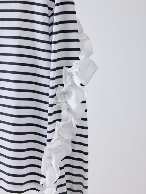 ボーダーフリルスリーブTOPS /M254-83047