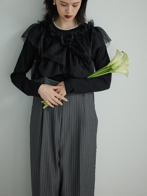 マルチWAYチュールフリルTOPS /M254-83052