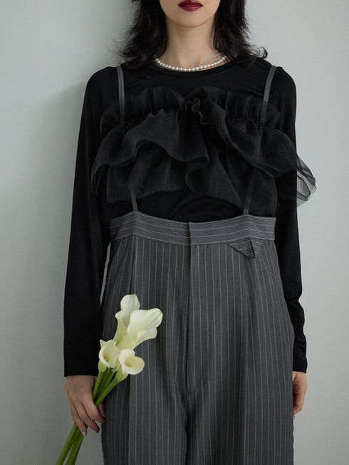 マルチWAYチュールフリルTOPS /M254-83052