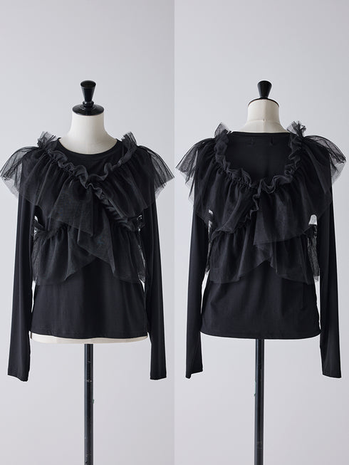 マルチWAYチュールフリルTOPS /M254-83052