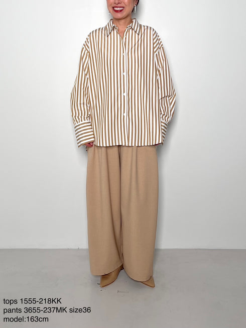 2WAYストライププリントSH /1555-218KK