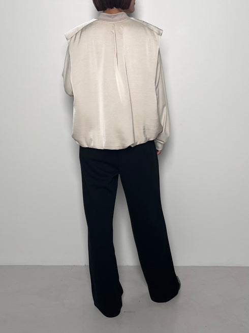 サテンパフィーベスト /4655-252MK