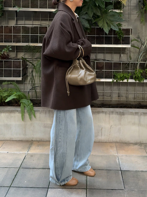 DOUBLE FACE PEA COAT /Y253-71090