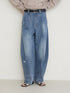 CURVED SEAM DENIM PT / Y234-31041-6
