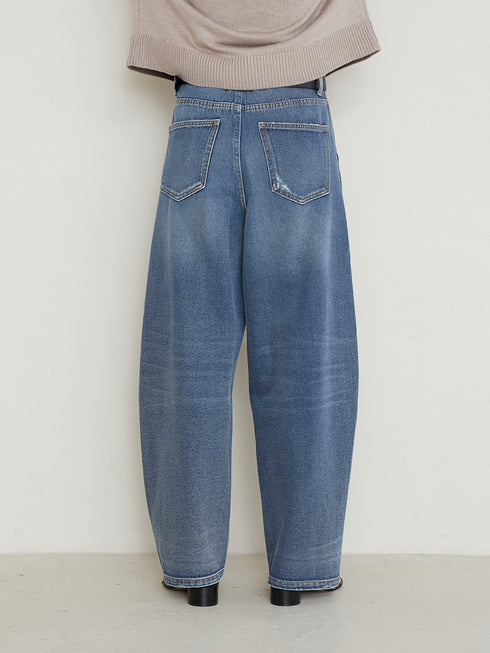 CURVED SEAM DENIM PT / Y234-31041-6