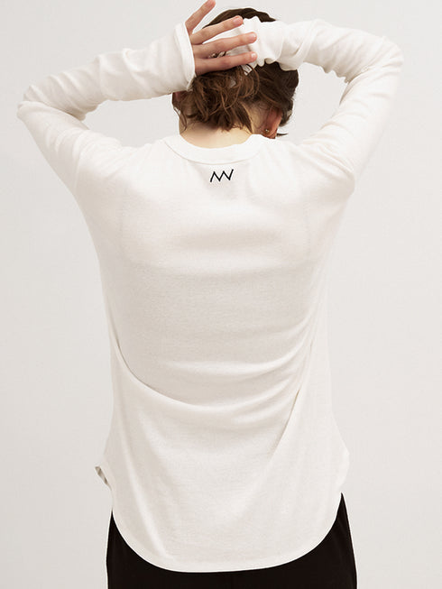 COTTON RIB LONG TEE /Y244-81090-5