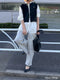 HIGH RISE TUCK WIDE PANTS【 40size 】 / L-GRAY /Y252-31067