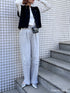 HIGH RISE TUCK WIDE PANTS【 40size 】 / L-GRAY /Y252-31067