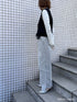 HIGH RISE TUCK WIDE PANTS【 40size 】 / L-GRAY /Y252-31067