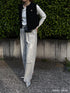 HIGH RISE TUCK WIDE PANTS【 40size 】 / L-GRAY /Y252-31067