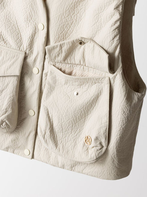 【 予約:9月中旬 】PUFFY MILITARY VEST /Y263-42094