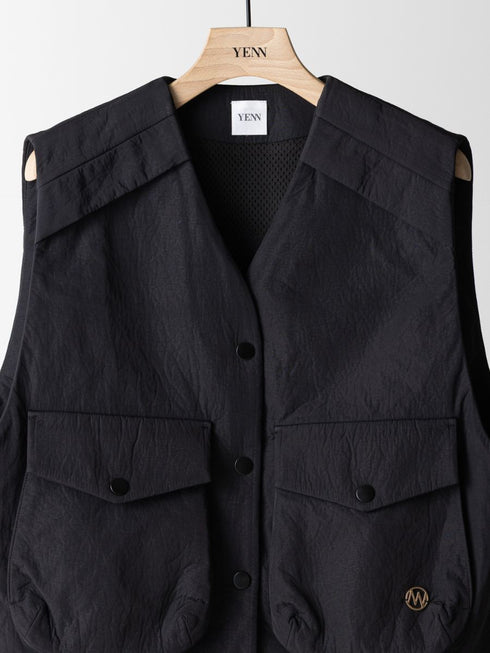 【 予約:9月中旬 】PUFFY MILITARY VEST /Y263-42094