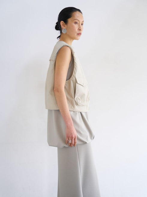 【 予約:9月中旬 】PUFFY MILITARY VEST /Y263-42094