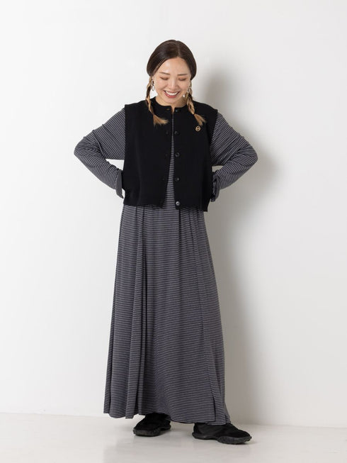 【 予約:9月中旬 】PUFFY MILITARY VEST /Y263-42094