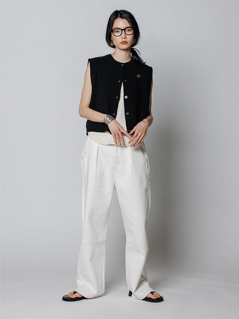 【 限定 】DOUBLE FACE KNIT VEST / Y242-91036-5