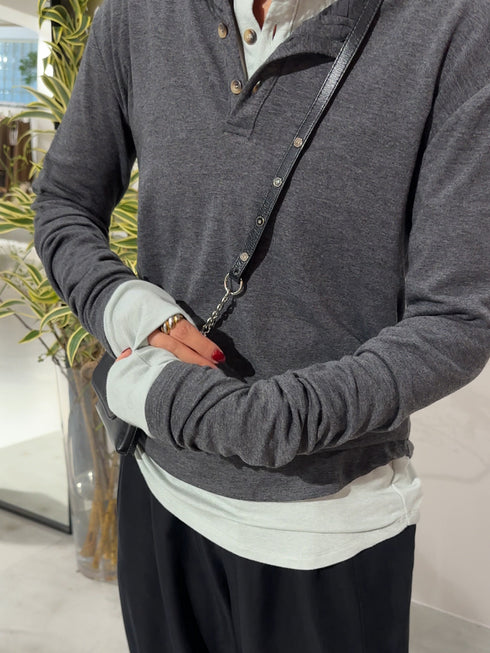 HENRY NECK LONG TEE /Y254-81110