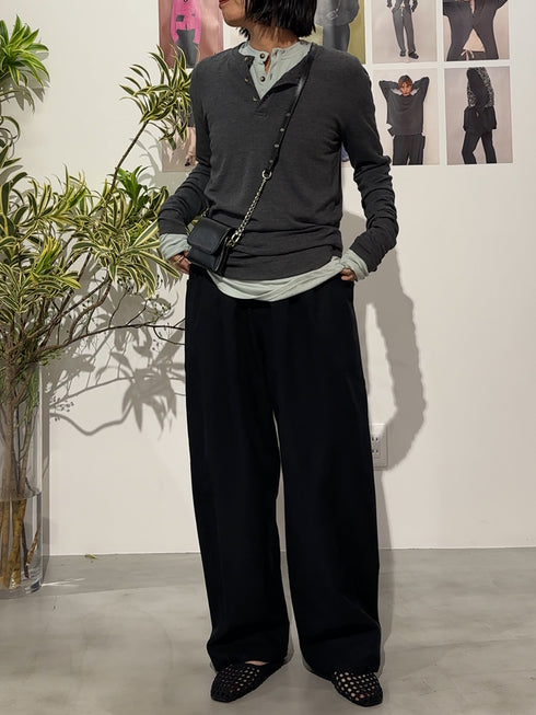 HENRY NECK LONG TEE /Y254-81110