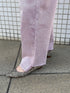 HIGH RISE TUCK WIDE PANTS / PINK /Y252-31064-4