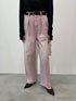 【 予約:4月上旬】HIGH RISE TUCK WIDE PANTS / PINK /Y252-31064-4