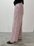 HIGH RISE TUCK WIDE PANTS / PINK /Y252-31064-4