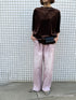 【 予約:4月上旬】HIGH RISE TUCK WIDE PANTS / PINK /Y252-31064-4