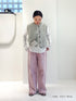 HIGH RISE TUCK WIDE PANTS / PINK /Y252-31064-4