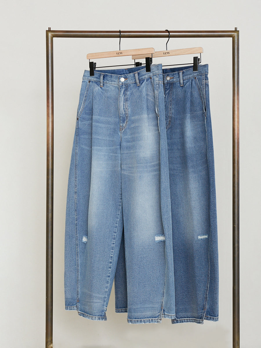 パンツ YENN CURVED SEAM DENIM PT GRAY YENN YENN（イェン） カーブシームデニム パンツ グレー