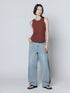 SIDE PLEATED DENIM PANTS / Y243-31045