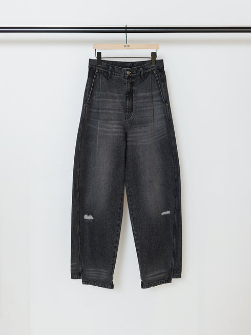 CURVED SEAM DENIM PT / GRAY / Y243-31082
