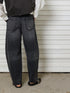 CURVED SEAM DENIM PT / GRAY / Y243-31082