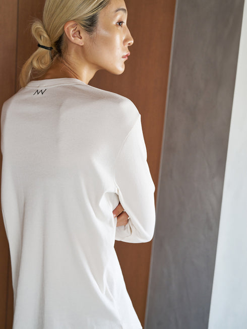 COTTON RIB LONG TEE /Y244-81090-5