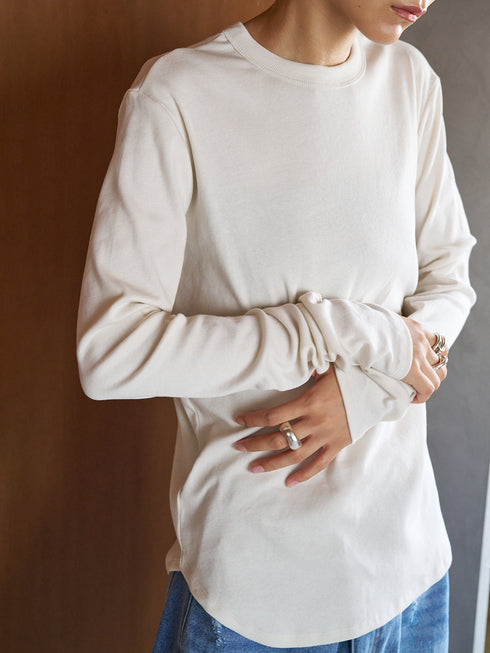 COTTON RIB LONG TEE /Y244-81090-5