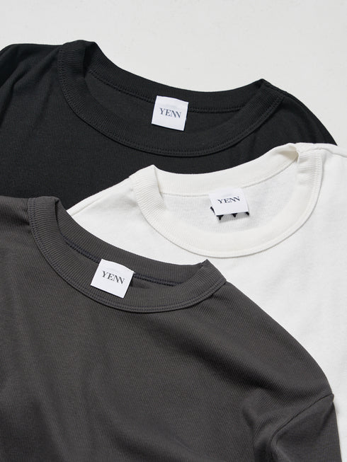 COTTON RIB LONG TEE /Y244-81090-5