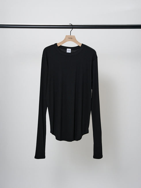COTTON RIB LONG TEE /Y244-81090-5