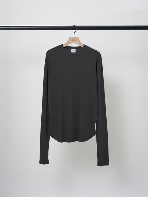 COTTON RIB LONG TEE /Y244-81090-5