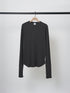 COTTON RIB LONG TEE /Y244-81090-5