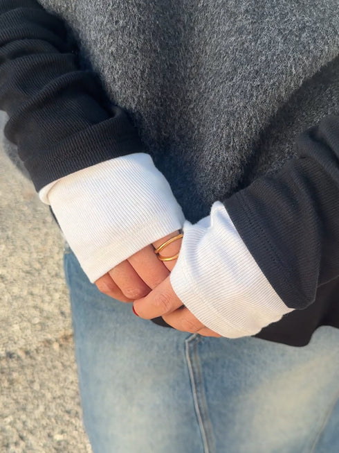 【予約:1月下旬】COTTON RIB LONG TEE /Y244-81090-6