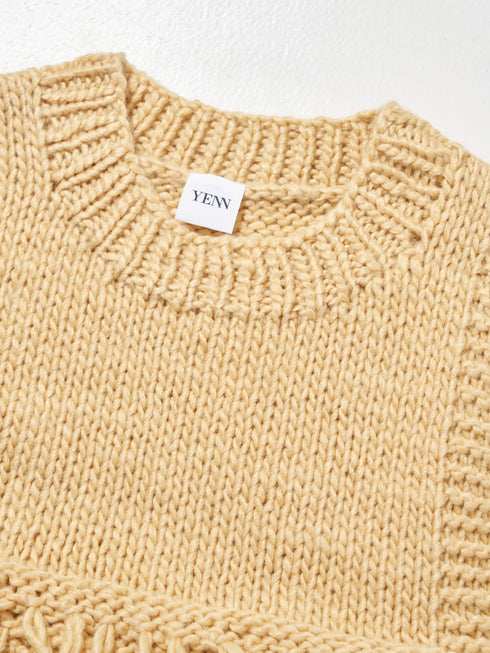 LOOP HAND KNIT VEST / Y244-98110