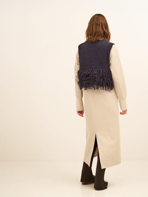 LOOP HAND KNIT VEST / Y244-98110