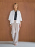 LINEN MIX PAJAMA PT /Y251-31012