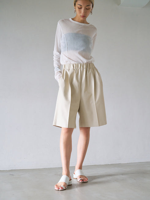 FAUX LEATHER HALF PT /Y251-31008