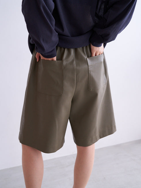 FAUX LEATHER HALF PT /Y251-31008