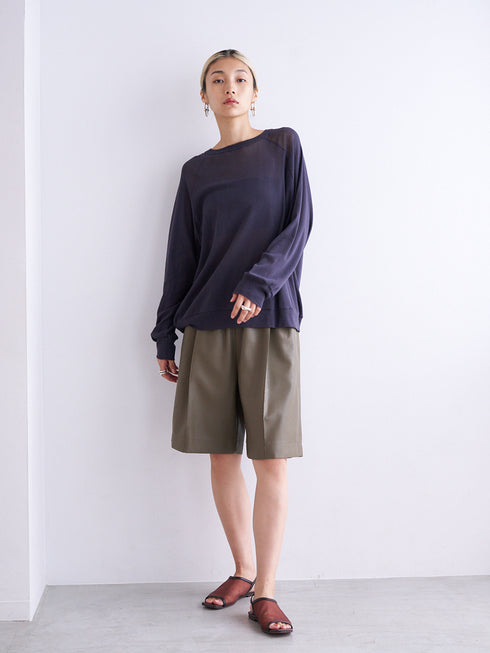 FAUX LEATHER HALF PT /Y251-31008