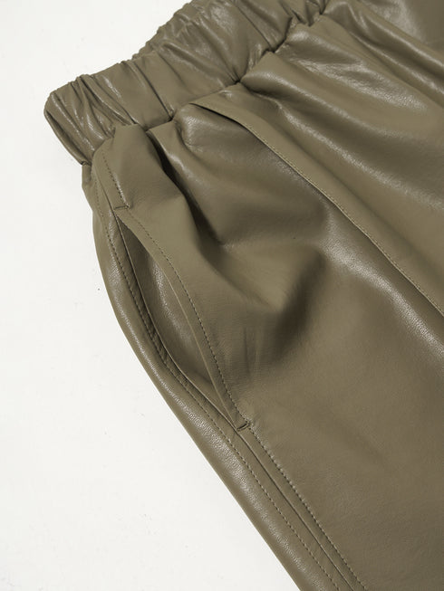 FAUX LEATHER HALF PT /Y251-31008