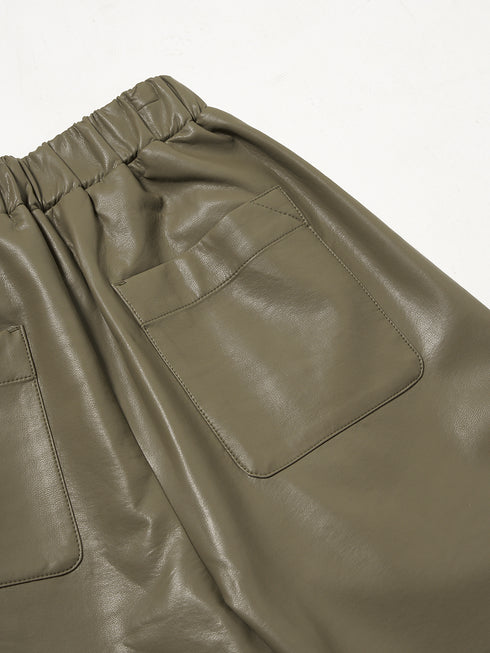 FAUX LEATHER HALF PT /Y251-31008