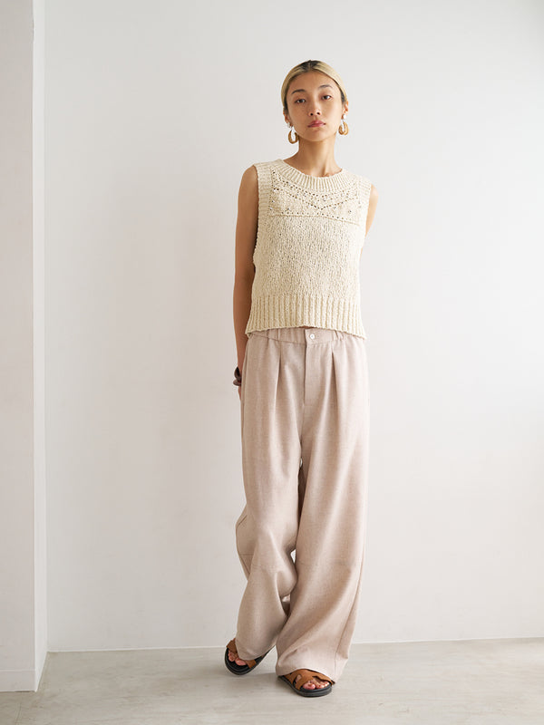 LINEN MIX PAJAMA PT /Y251-31012