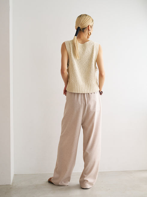 LINEN MIX PAJAMA PT /Y251-31012