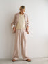 LINEN MIX PAJAMA PT /Y251-31012