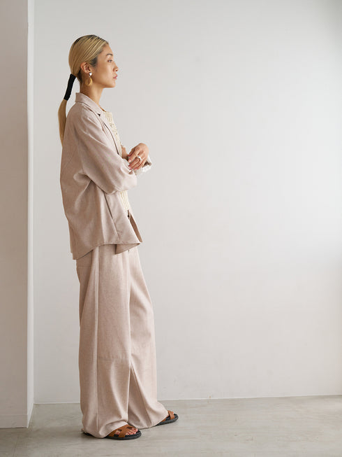 LINEN MIX PAJAMA PT /Y251-31012
